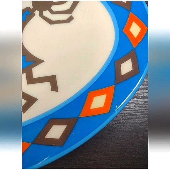 Kokopelli Southwest Design Decorative Only Oval Plate 11 Inch Colorful Set Of 2 - Picture 14 of 16